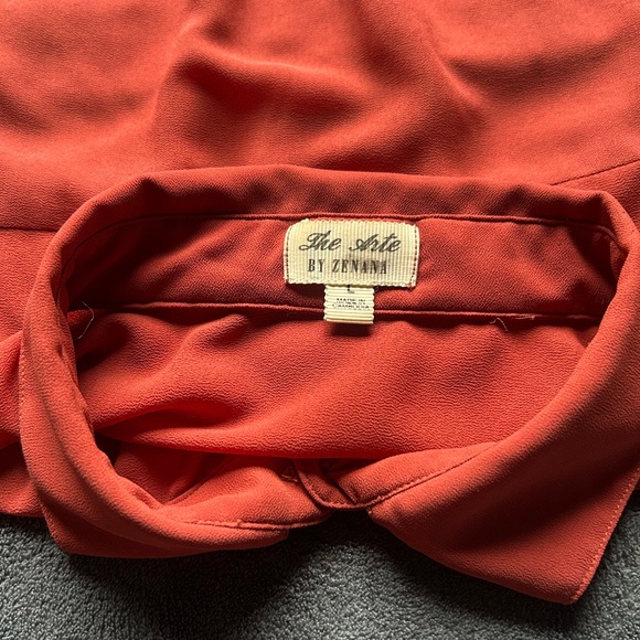 Rust Button-Up Bodysuit - Picture 3 of 3